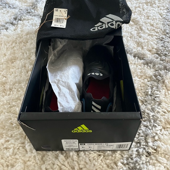 Adidas Copa Sense Laceless, black white red and blue - Picture 3 of 13